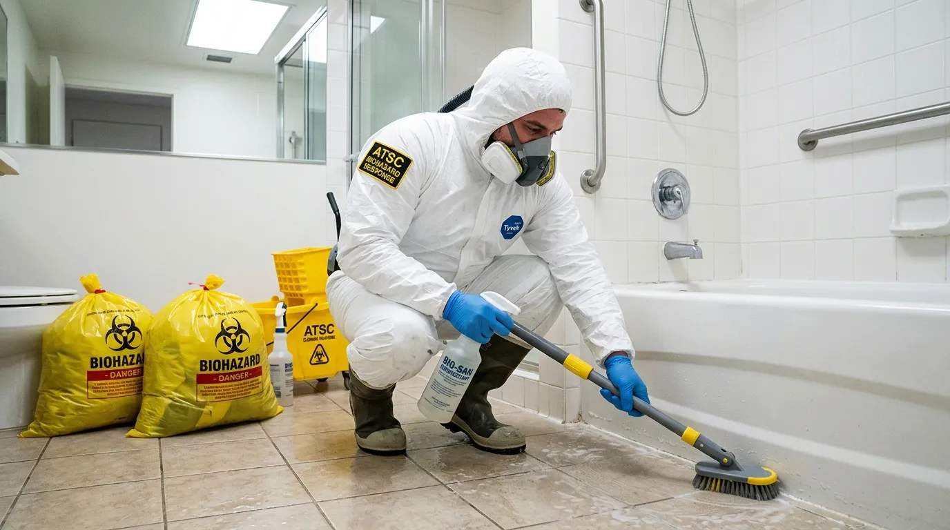 Decontamination equipment deployed for Blood Cleanup in Merrifield